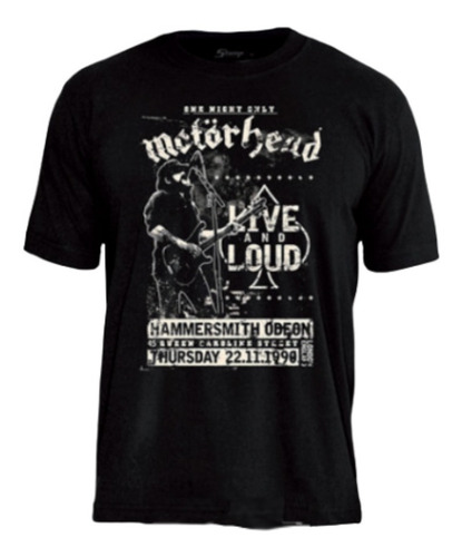 Camiseta Motorhead Stamp Ts 1555