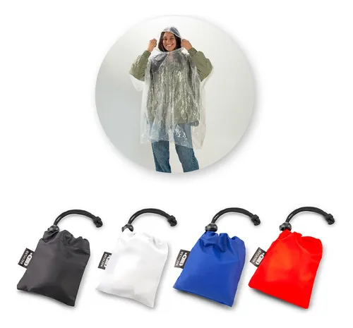 comprar Capa Poncho Domin  En Plastico Con  Estuche Para Lluvia 