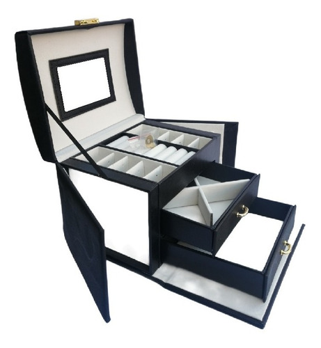 Imagen 3 de 9 de Estuche Organizador Joyas Joyero Alhajero Anillos Aretes