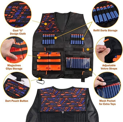 Kit De Chaleco Táctico Para Niños Para Nerf Guns