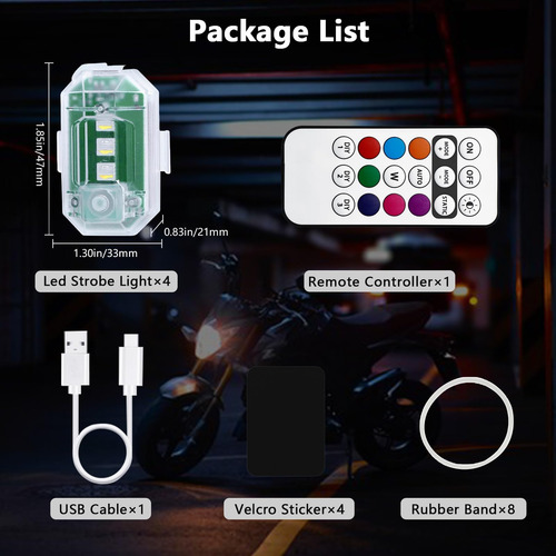 Luces Estroboscópicas Led Inalámbricas De Lecart Con Control