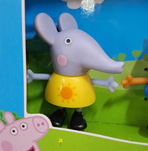 Set Figuras Peppa Pig Emily Elephant Y Freddy Fox - Original