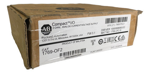 Módulo Clp Compactlogix 1769-of2 Novo