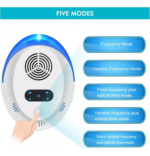 2× Repelente Eléctrico Ultrasonico Ratones Cucaracha Insecto