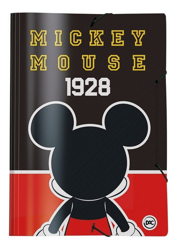 Pasta Aba Elástica Ofício Mickey E Minnie Disney