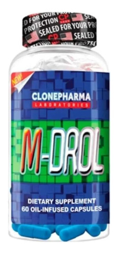 M-drol 60 Caps - 100% Original - Com Nf -  Clone Pharma