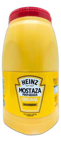 Bulto 4 Aderezo Salsa Mostaza Heinz 3.65kg 0077 Ml.