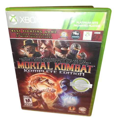Mortal Kombat Komplete Edition Xbox 360 (completo) (Reacondicionado)