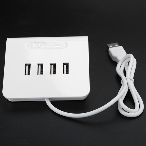 Adaptador De Corriente Usb, Divisor De 4 Puertos, Soporte Pa