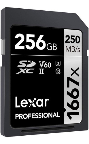 Lexar Professional 1667x Sdxc Tarjeta Sd 256gb 250mb/s Camar