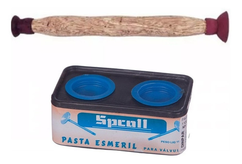 Kit Chupeta Pasta Esmerilhador Válvulas Fina Grossa