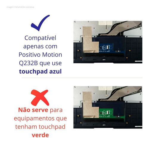 Placa Mae Para Motion Q232b Touch Azul Em_h8316_78b_v1.0pst