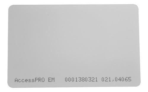 Tarjeta Proximidad Delgada 125 Khz (tipo Em), Imprimible