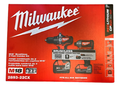 Kit Combo Milwaukee 2893-22cx M18