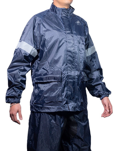 Impermeable A-050 - Talla Xg En Azul Marino