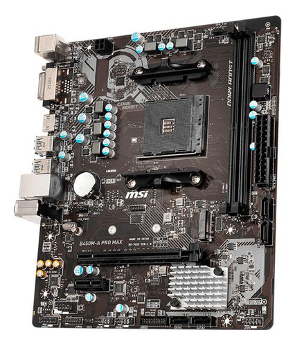 Msi Msi B450m-a Pro Max, Ddr4, Socket AM4, M-ATX Core Negro