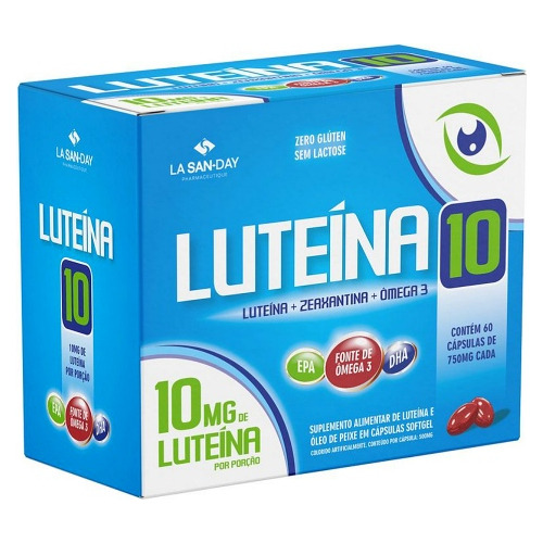 Luteína Con Omega 3 Y Zeaxantina 750mg (60 Caps)sin Lactosa 