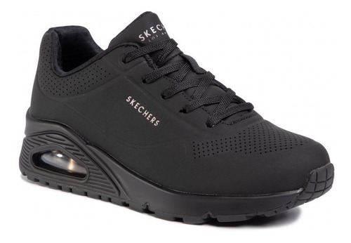 Imagen 1 de 8 de Tenis Skechers Uno Stand On Air - Negro - Dama - 73690/bbk