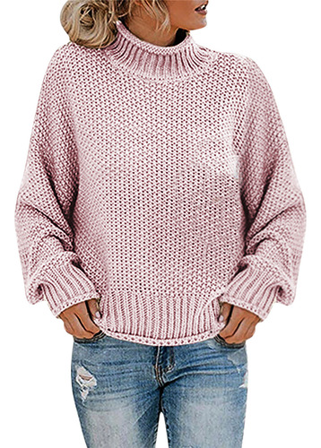 Suéter Casual Liso Para Mujer, Tejido Largo De Alta Calidad
