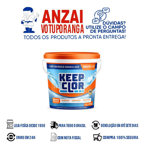 Kit Com 3 Keepclor Dicl 40% Pratic Line 10kg