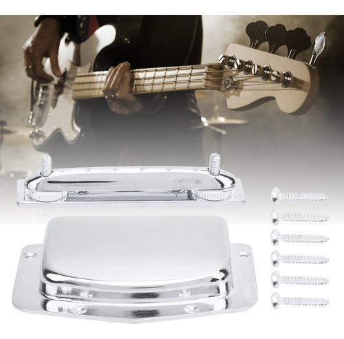 Tailpiece Guitar Bridge Cover Ajustável Em Metal Fixo Para