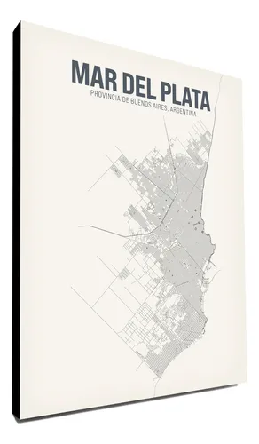 comprar Cuadros Mapas 40x30cm Barrios Ciudades - Pedí El Que Quieras