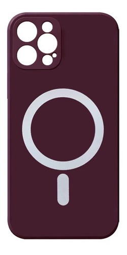 Carcasa Para iPhone 12 Silicona Magsafe Antigolpes