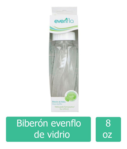 Biberón Evenflo Vidrio 8 Onzas Con 1 Pieza