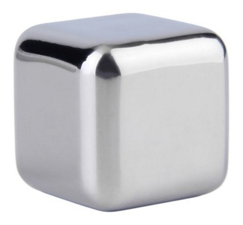 Imagen 2 de 6 de Cubos De Hielo Acero Inoxidable Set X 4 Hielos Vino Whisky