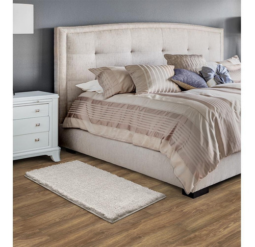 Tapete Para Quarto Joy Cristal 0,50x1,00 São Carlos 100 M 50 M Cinza