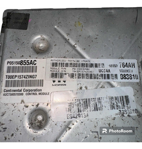 Computadora Ram 2014 5.7 P05150855ac 68153764ah (Usado)