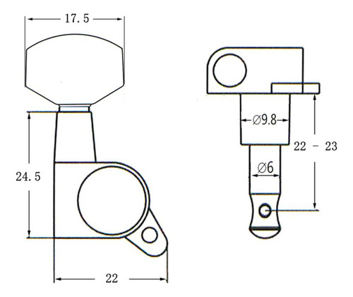 6l Sealed Guitar Tuning Pegs Machine Head Para Guitarra