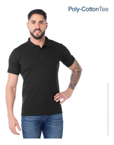 Playera Hombre Tipo Polo Colores 100% Algodón  Yazbek