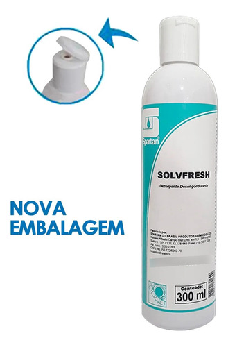 02un Solvfresh Detergente Spray 300 Ml Spartan Limpeza Roupas Tira Mancha