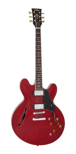 Guitarra Eléctrica 335 Vintage Vsa500mp Cherry Red