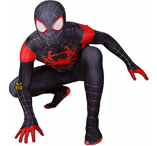 Imagen 1 de 9 de Miles Morales De Disfraz De Superhéroe Spiderman Para Niños