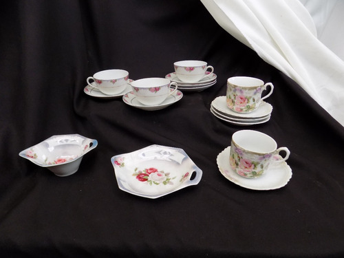 Tazas Y Platos  De Porcelana Alemanes Antiguos