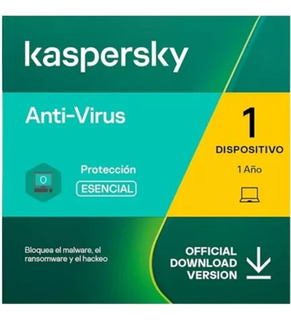 Antivirus Kaspersky, 1 Dispositivo - 1 Año Esd Descargable