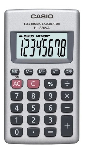 Calculadora Casio Hl-820va Plateada