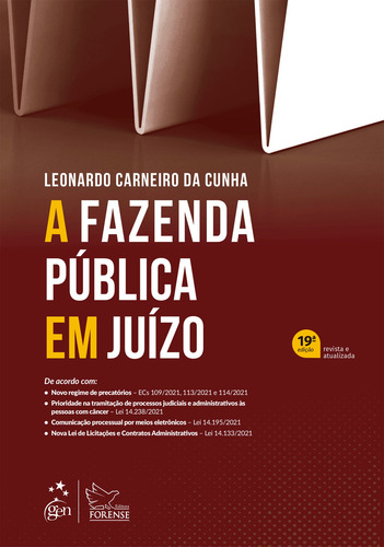 A Fazenda Pública em Juízo, de Cunha, Leonardo Carneiro da. Editorial Editora Forense Ltda., capa mole em português, 2022