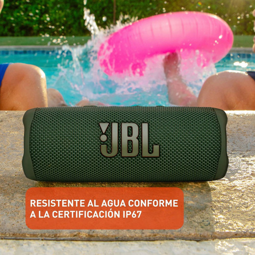 Bocina Portátil Jbl Flip 6 Bluetooth, Verde. Color Verde - Excelente (Reacondicionado)