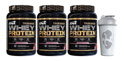 True Made Whey Protein Ena 3 X 2 Lb + Vaso Isolate Concentra