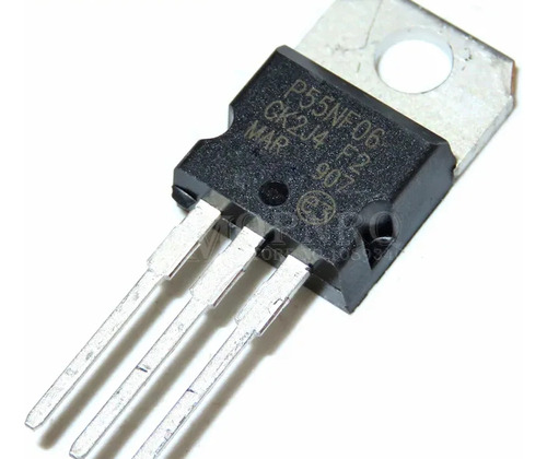 Transistor Mosfet P55nf06 Canal N, 60v 55a 