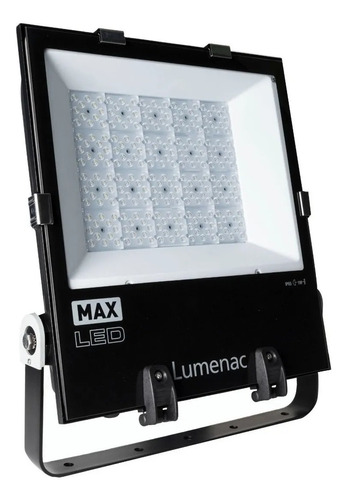 Reflector Proyector Led 180w 23400 Lumens Max Pro Lumenac Negro Blanco Frío 5000k