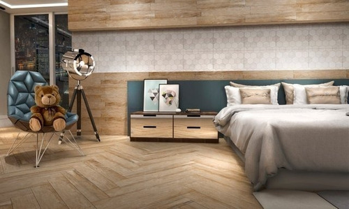 Porcelanato Simil Madera Itagres 16x100 Cipres Natural Hd