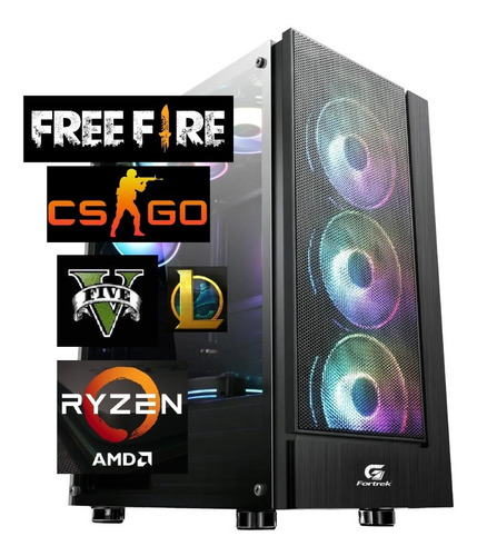 Pc Cpu Gamer Amd Ryzen 5 8gb Ssd 240gb Gt 1030 2gb 