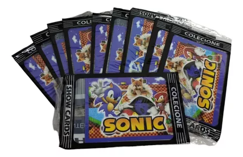 Kit 5 Bonecos Sonic X Coleção Brinquedo + Boné + Cards