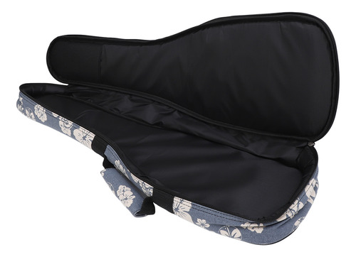 Bolsa Acolchoada Para Ukulele, Mochila Hawaiian Hibiscus Flo