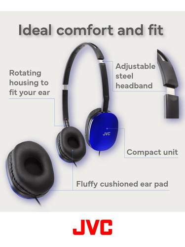 Auriculares Jvc Has160ma Flats On Ear Con Mando A Distancia
