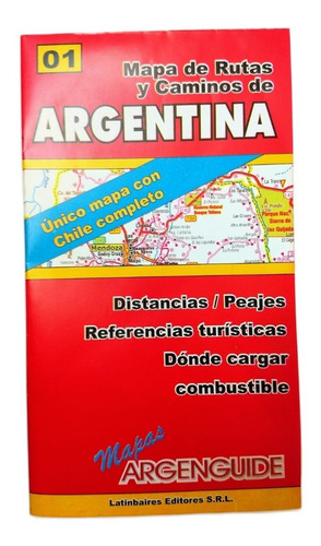 Mapa De Rutas-caminos De Argentina -chile Completo